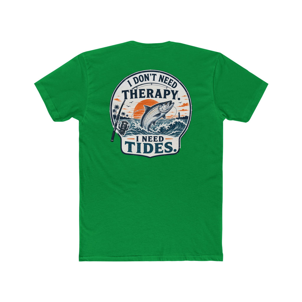 "I Don't Need Therapy, I Need Tides" Fishing T‑Shirt