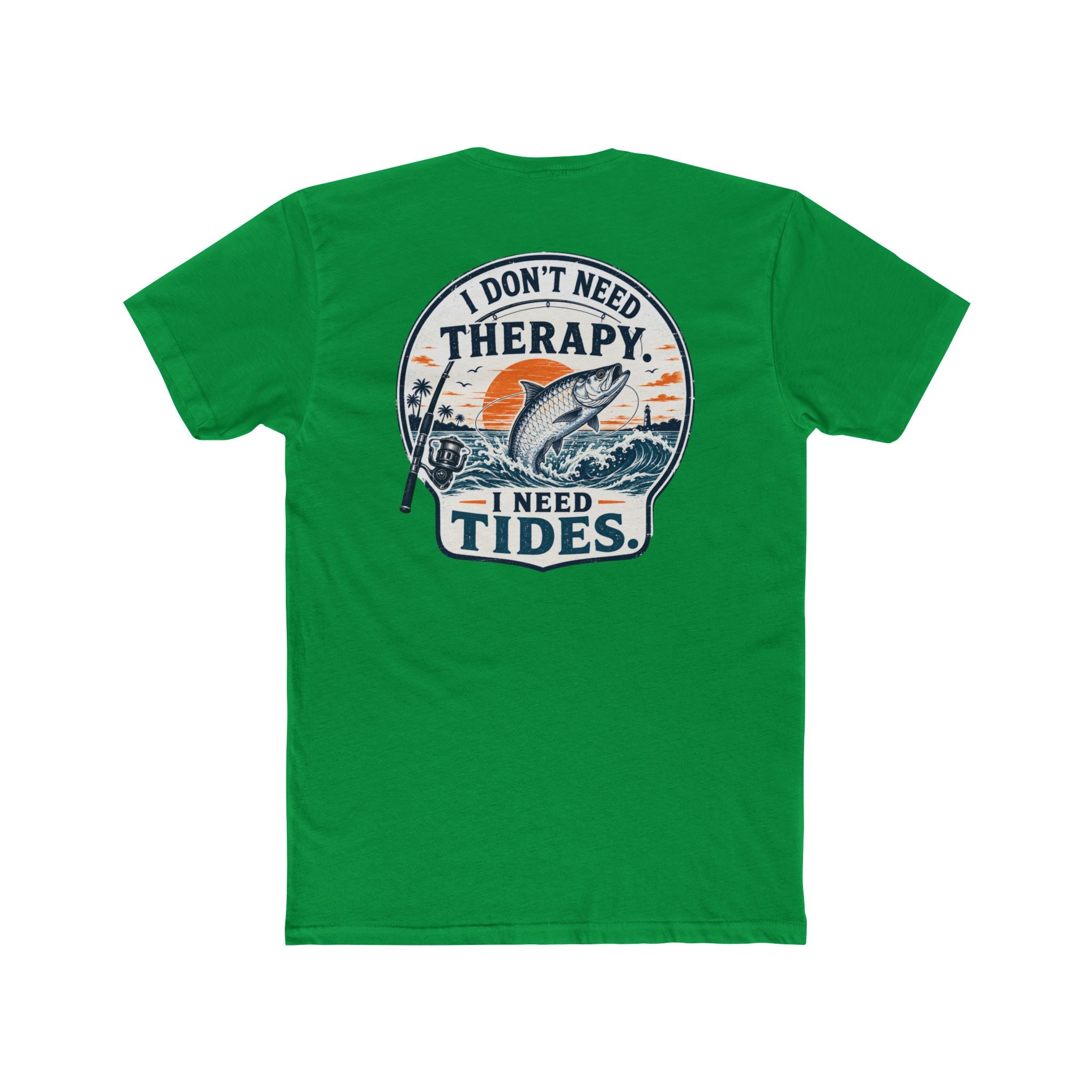 "I Don't Need Therapy, I Need Tides" Fishing T‑Shirt